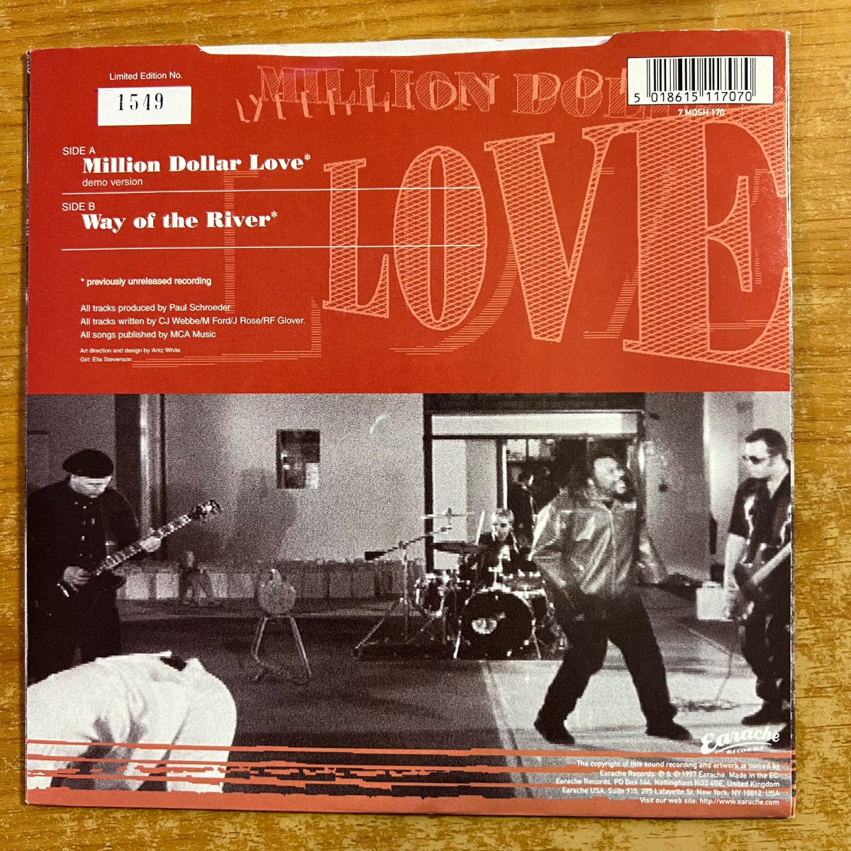 Dub War - Million Dollar Love / 1. UK-Press. 1997 - TOP