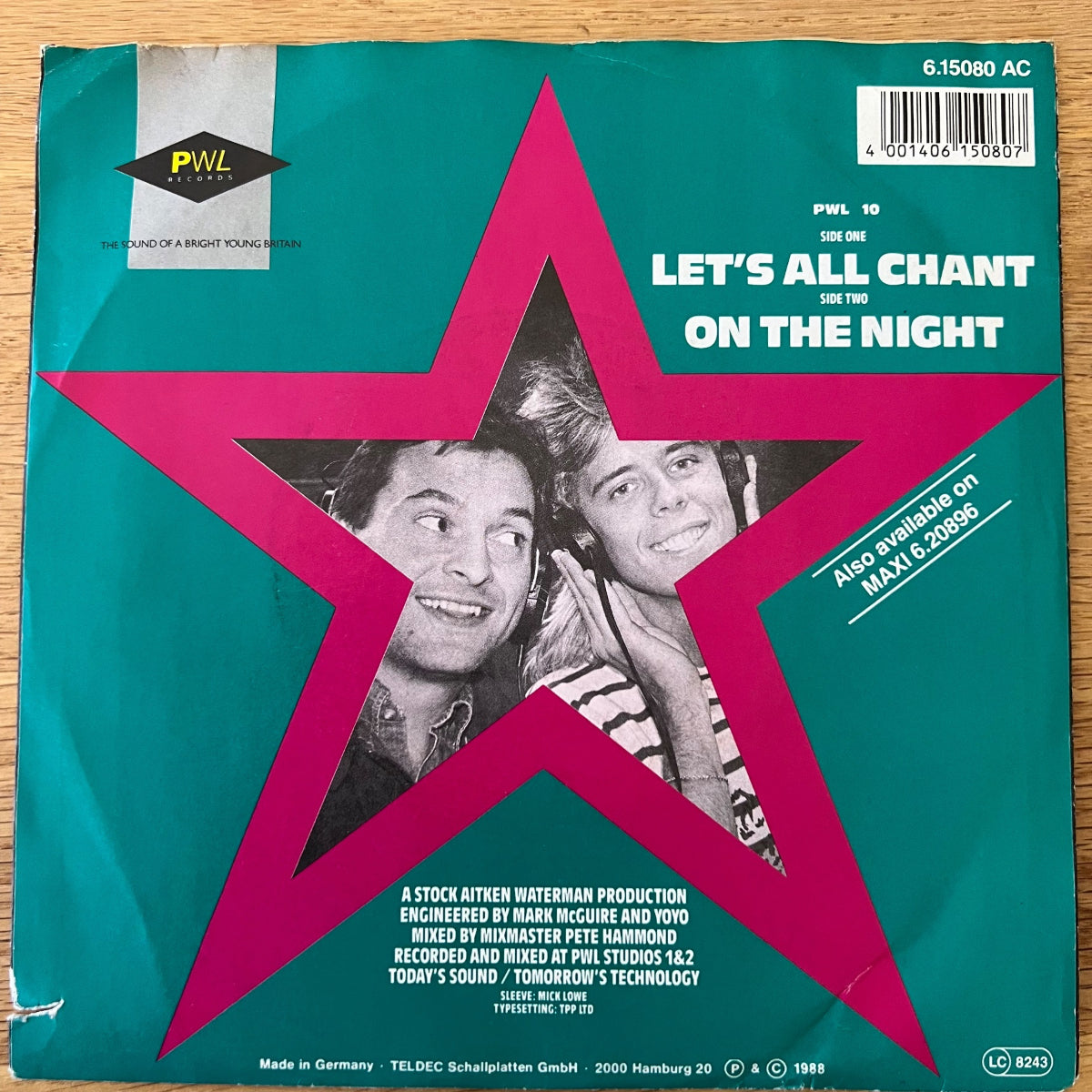 Pat & Mick - Let's All Chant / 1. D-Press. 1988 - (M-/VG+)