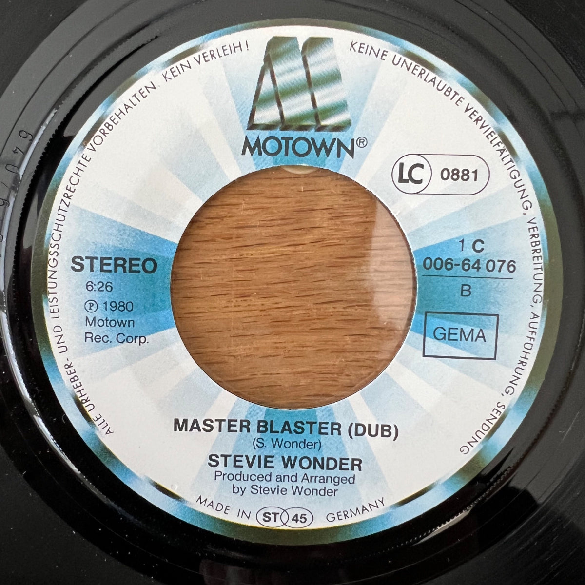 Stevie Wonder - Master Blaster / 1. D-Press. 1980 - (M-/M-)