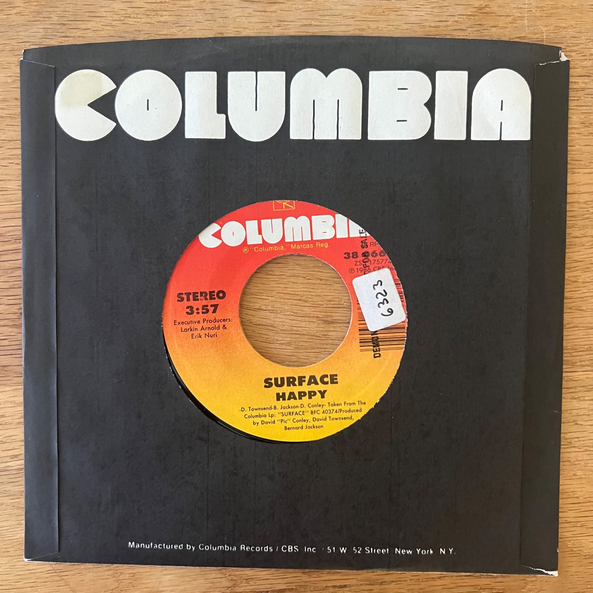 Surface - Happy / 1. US-Press. 1986 - TOP