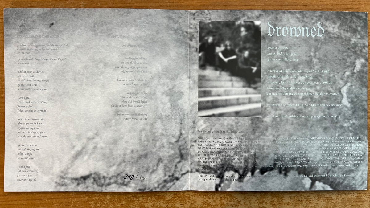 Drowned - Aerth / 1. D-Press. 1998 - Death Metal - (M-/M-)