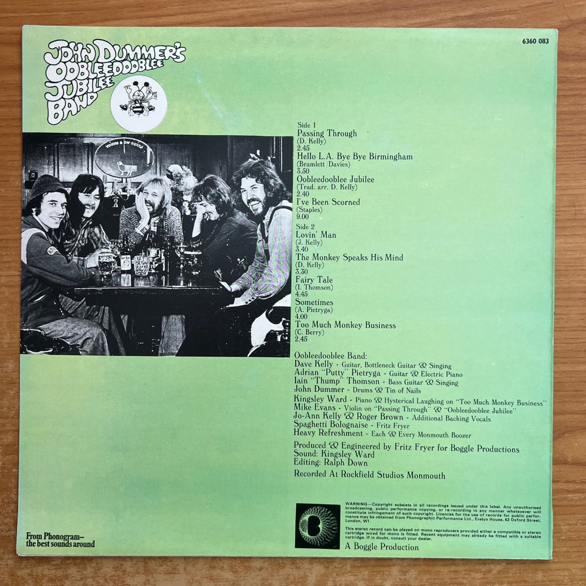 John Dummer's Oobleedooblee Band - Oobleedooblee Jubilee / 1. UK-Press. 1973 - (M-/M-)