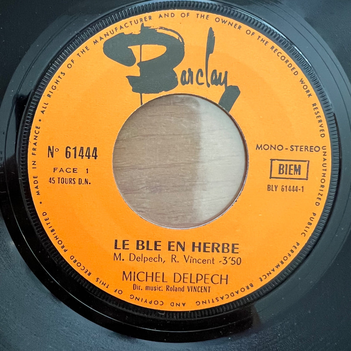 Michel Delpech - Le Blé En Herb / 1. France-Press. 1971