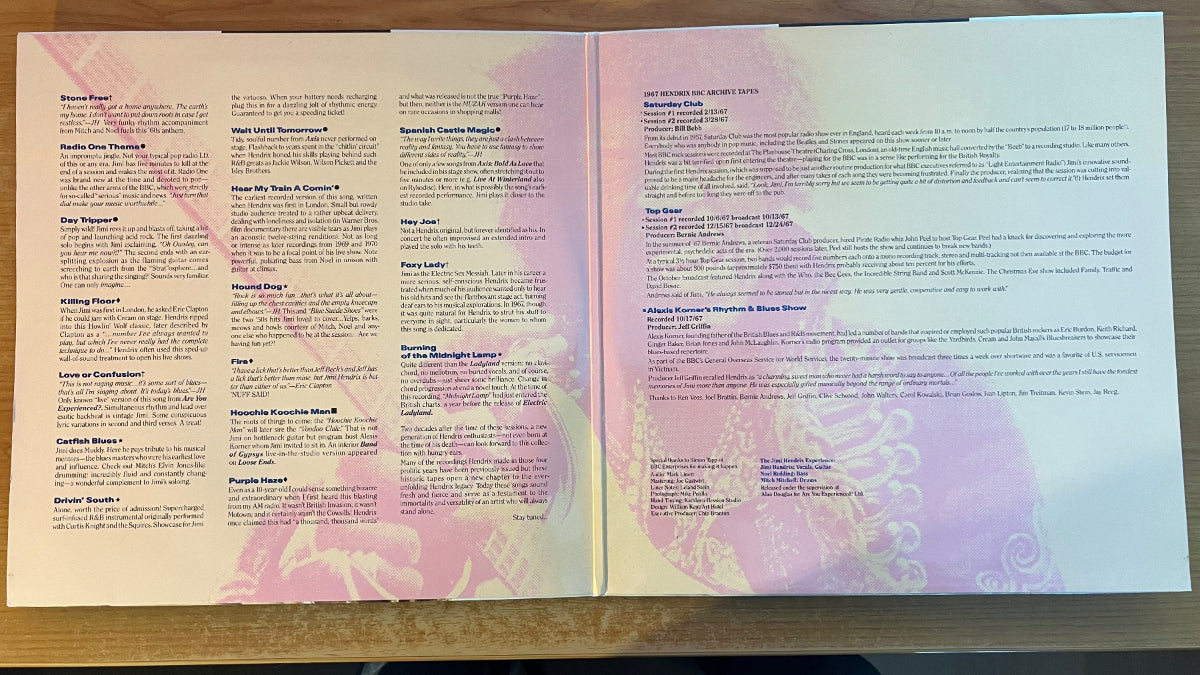 Jimi Hendrix Experience - Radio On / 2 LP - 1. EU-Press. 1989 - (M-/VG++)