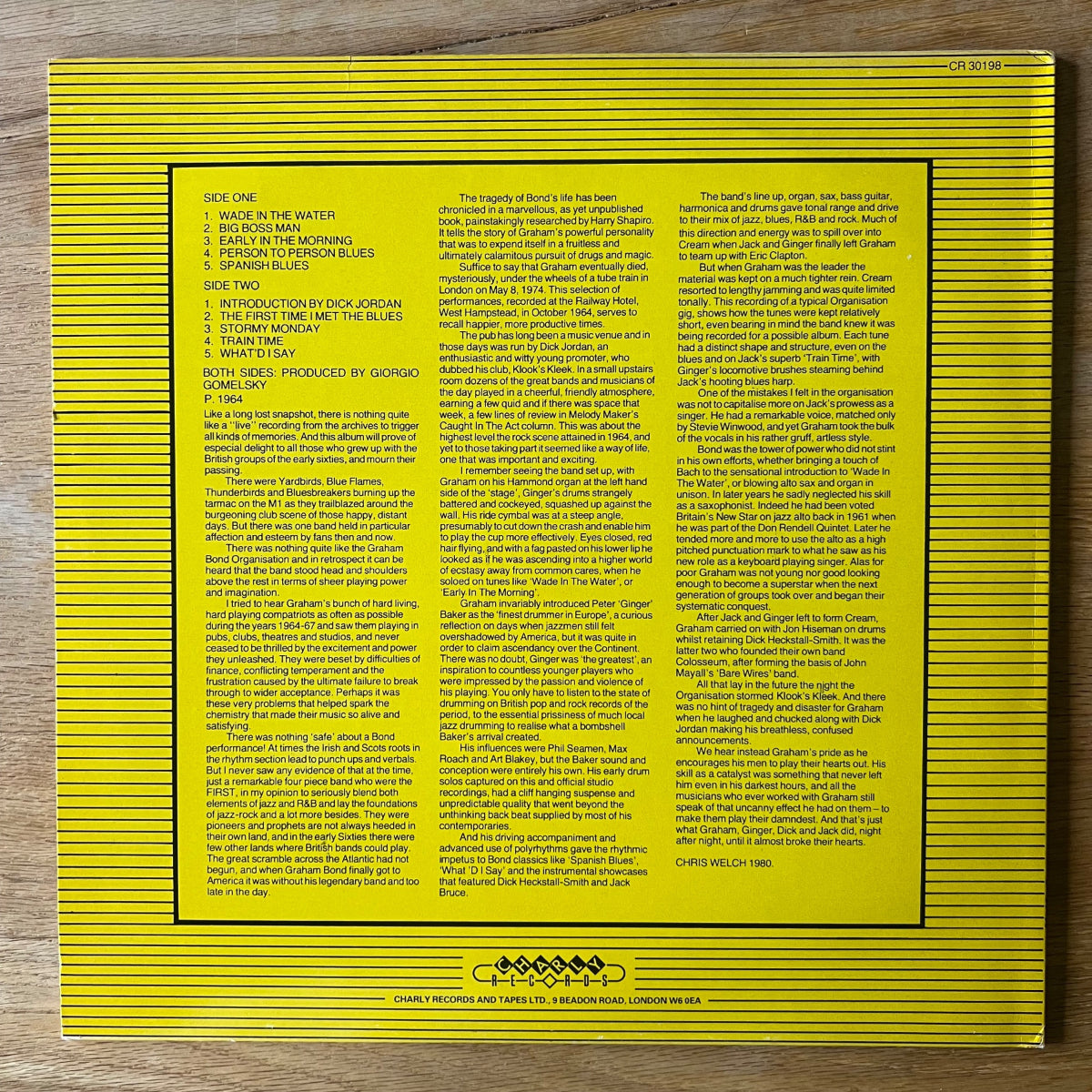 Graham Bond Organisation - Same / 1. UK-Press. 1982 - (M-/M-)