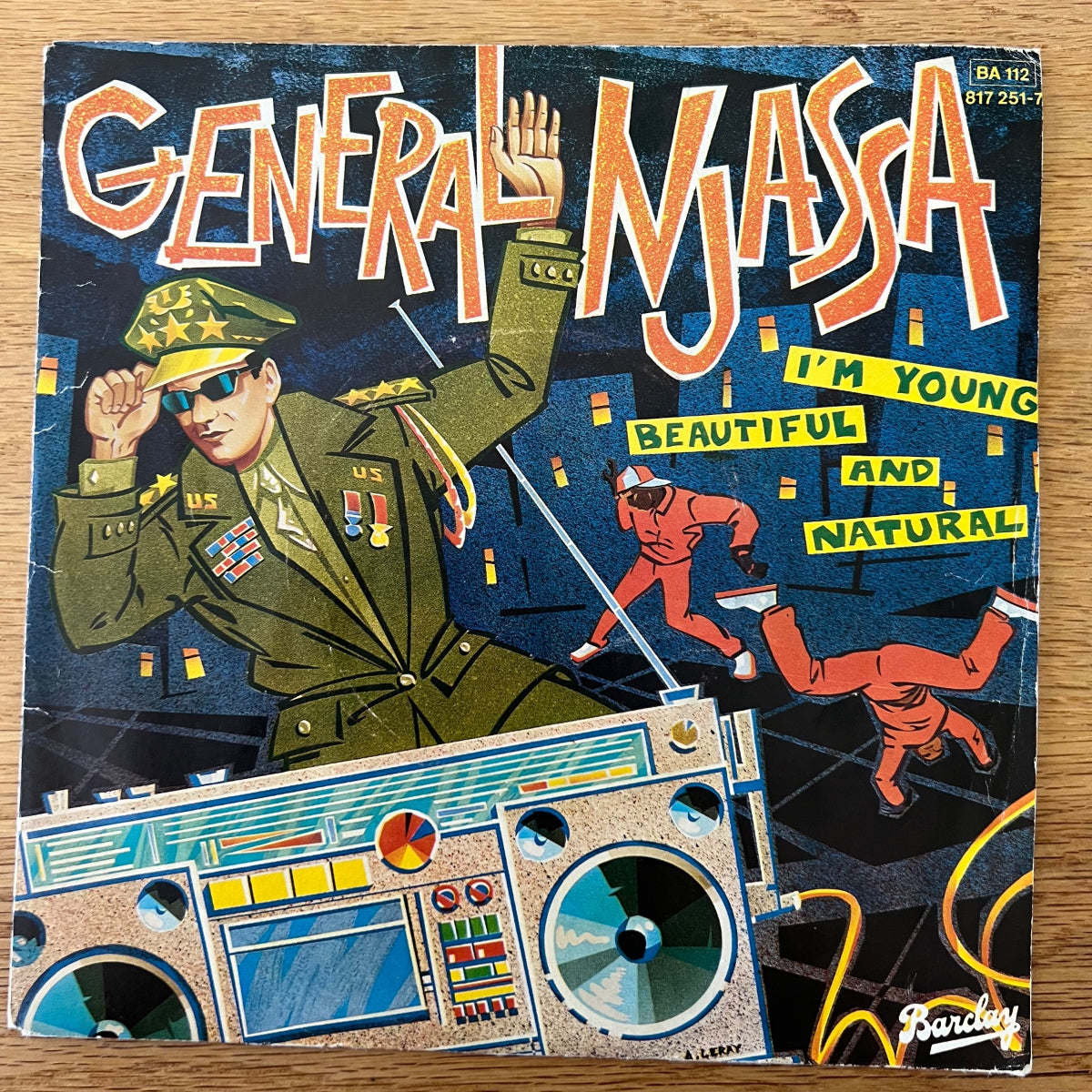 General Njassa - I'm Young, Beautiful And Natural / 1. France-Press. 1983 - (VG++/VG++)