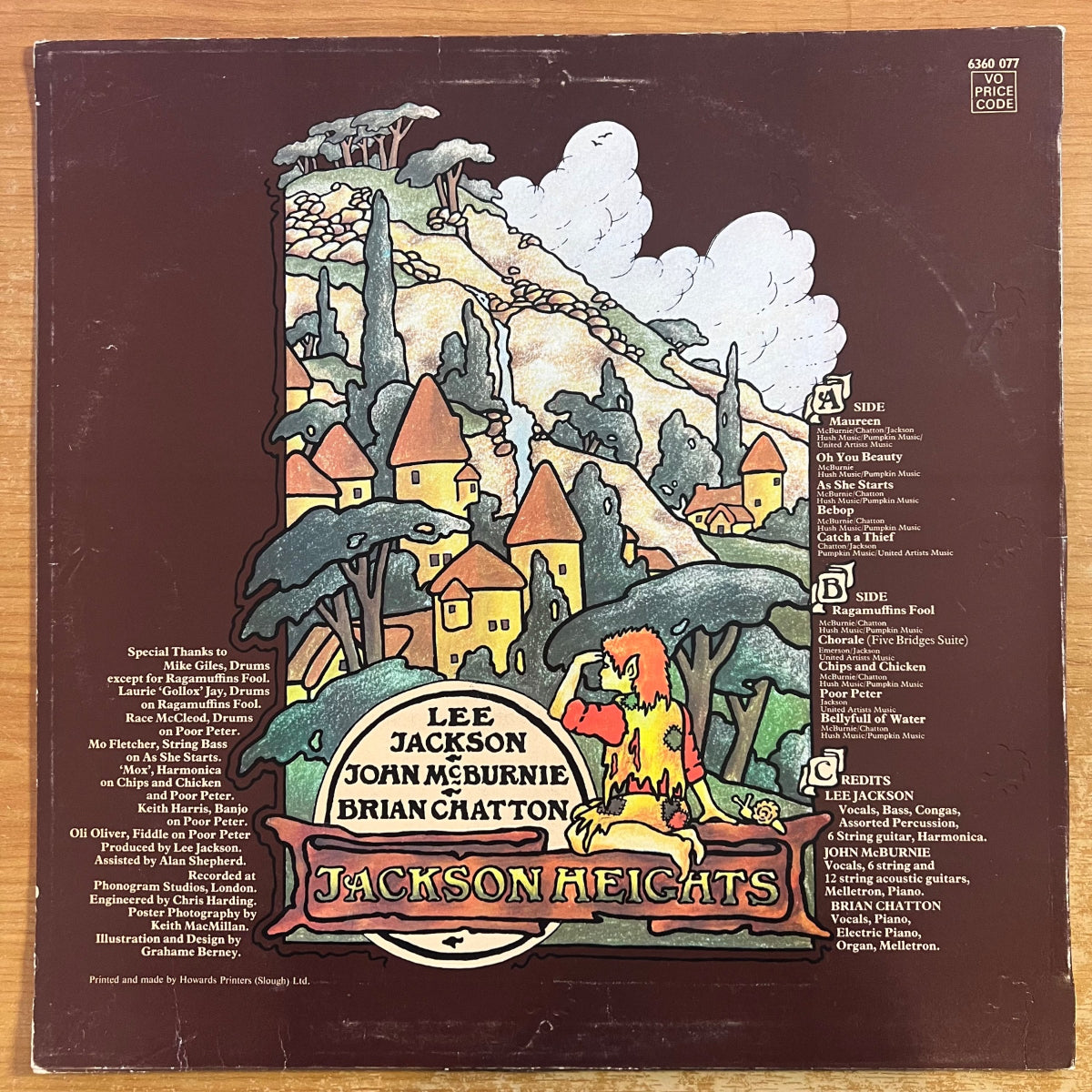 Jackson Heights - Ragamuffins Fool / 1. UK 1972 incl. Poster - (M-/VG)