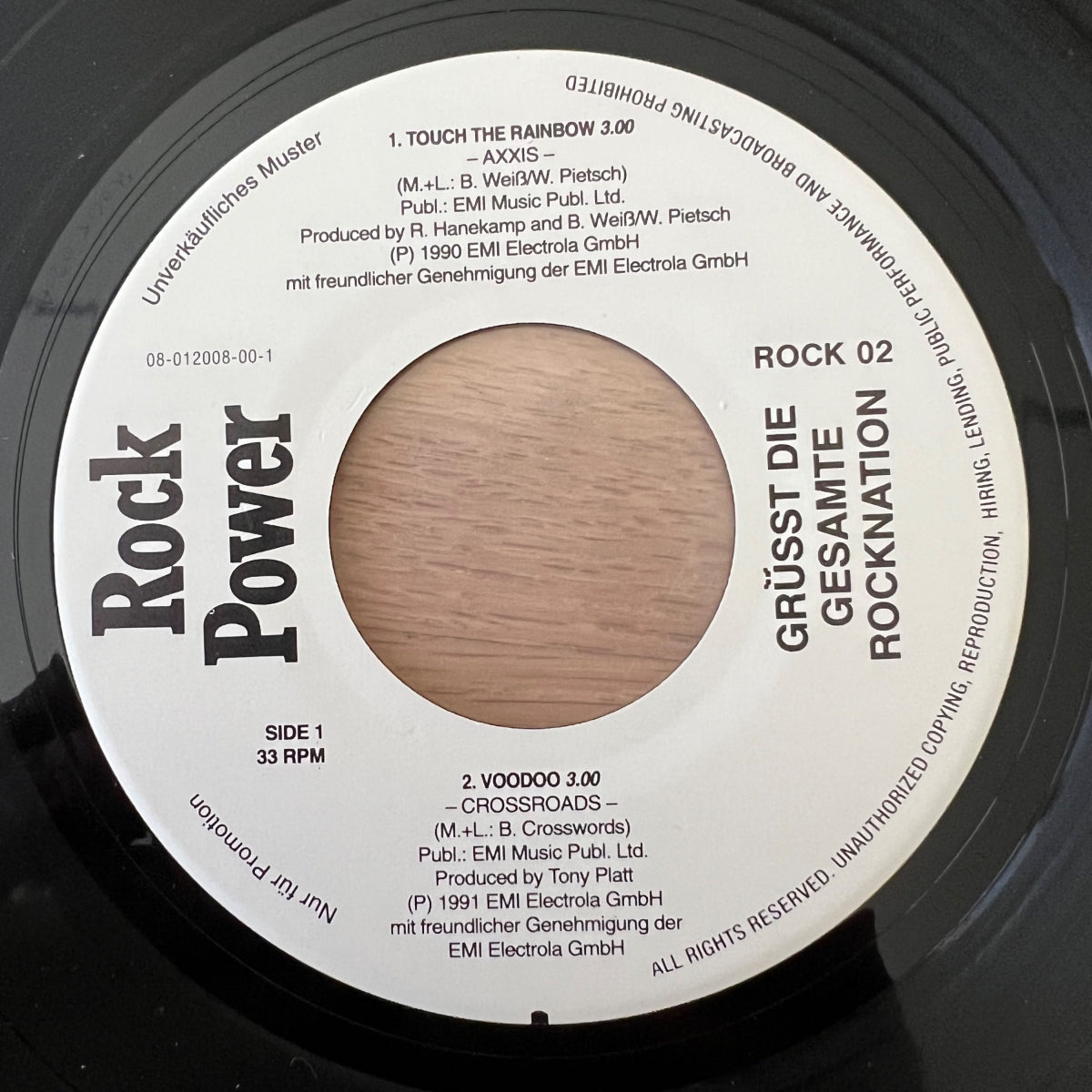 Various - Free Hot Rock EP / 1. EU-Press. 1991 - 4 Track EP - (M-/M-)