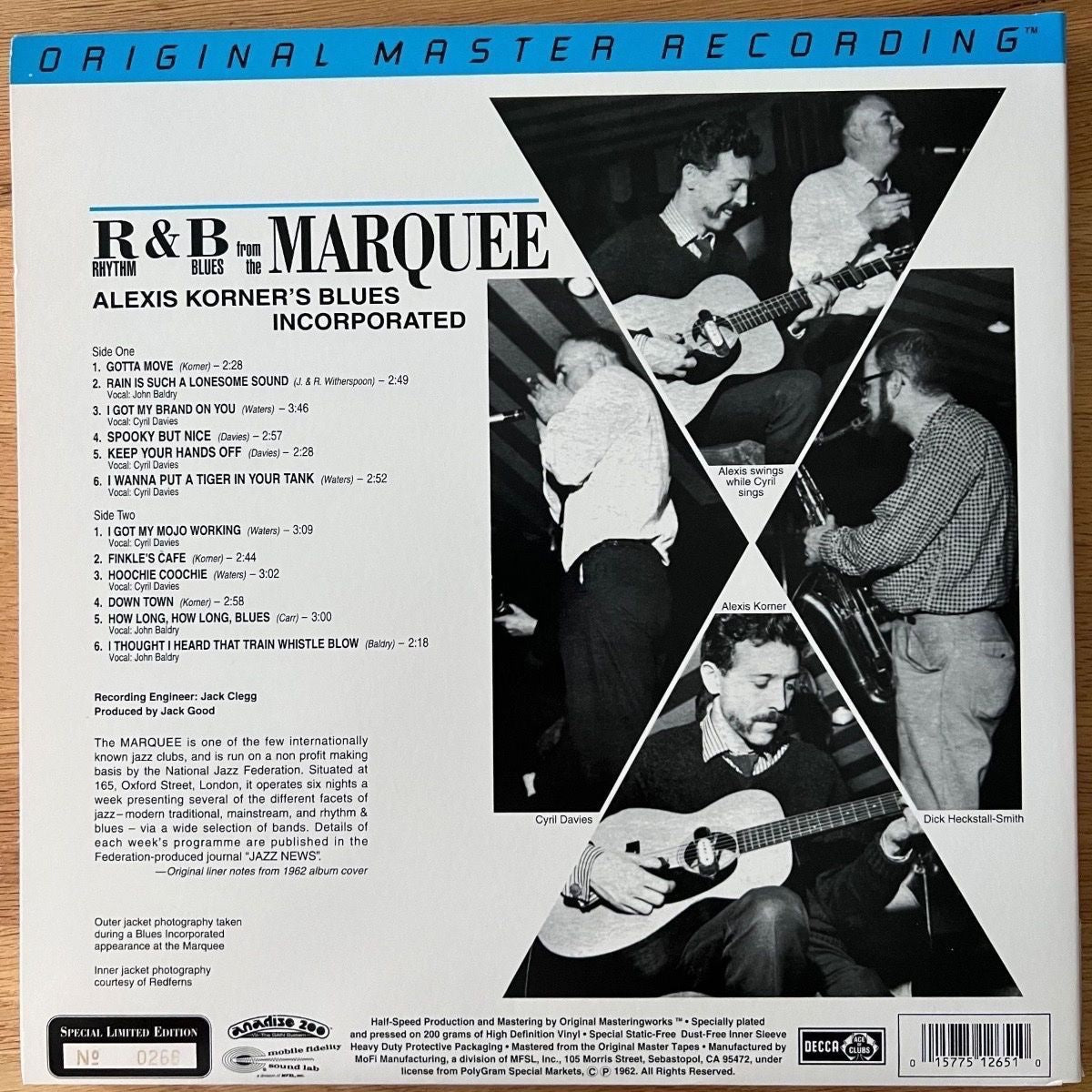 Alexis Korner's Blues Incorporated - R&B From The Marquee / Audiophile MFSL 1996 - (M-/Mint)