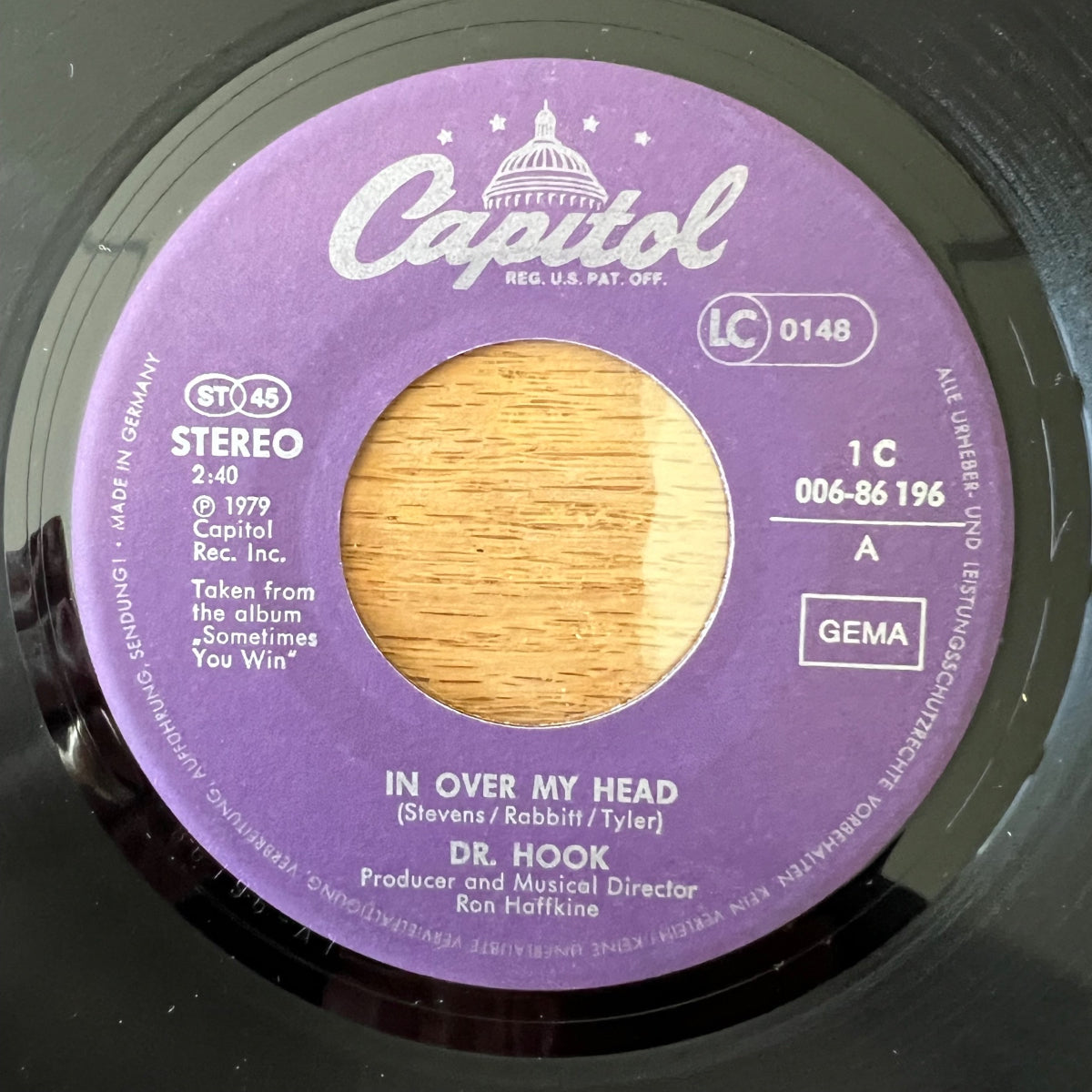 Dr. Hook - In Over My Head / 1. D-Press. 1979 - (M-/VG+)