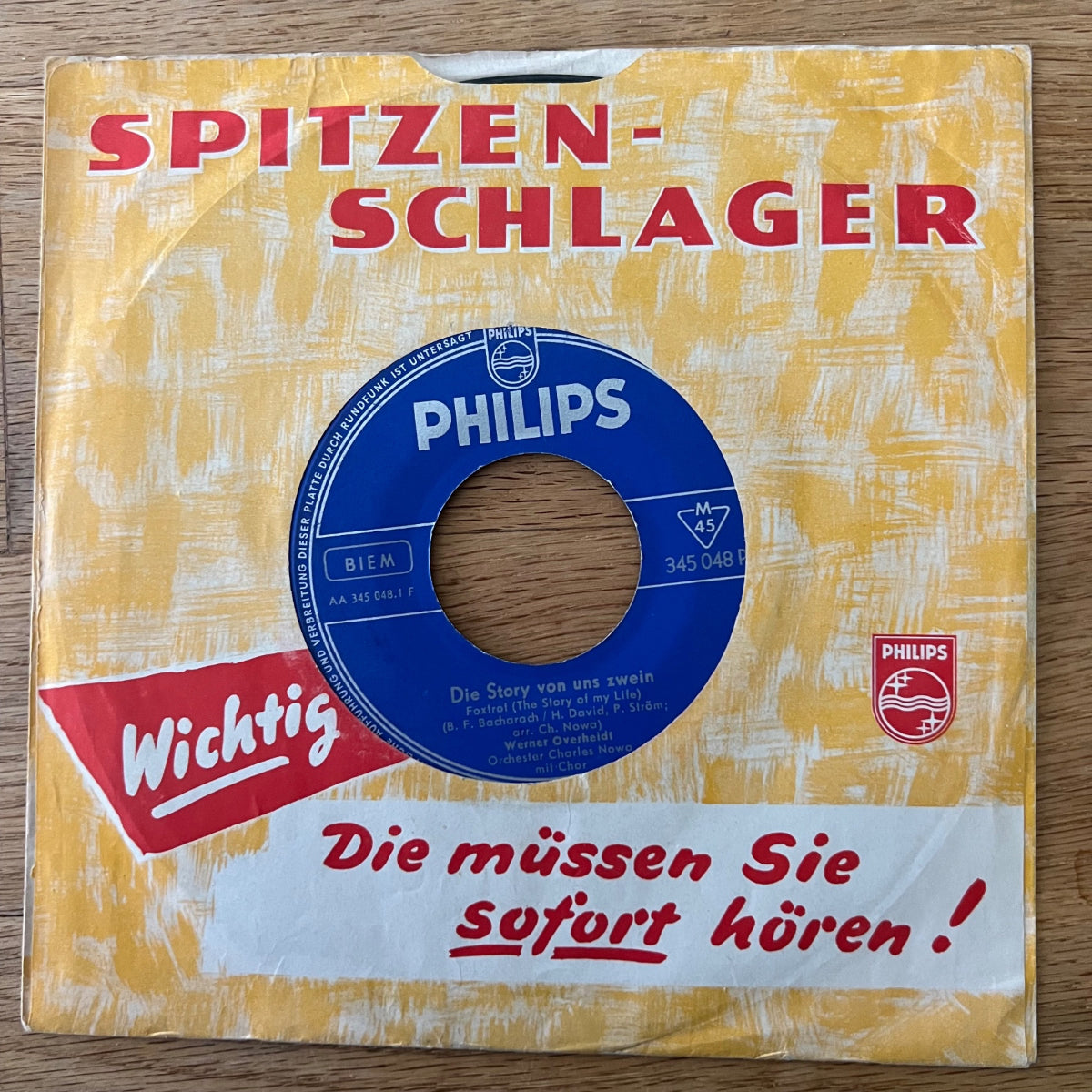 Werner Overheidt - Die Story Von Uns Zwein / 1. D-Press. 1958 - (VG/VG+)
