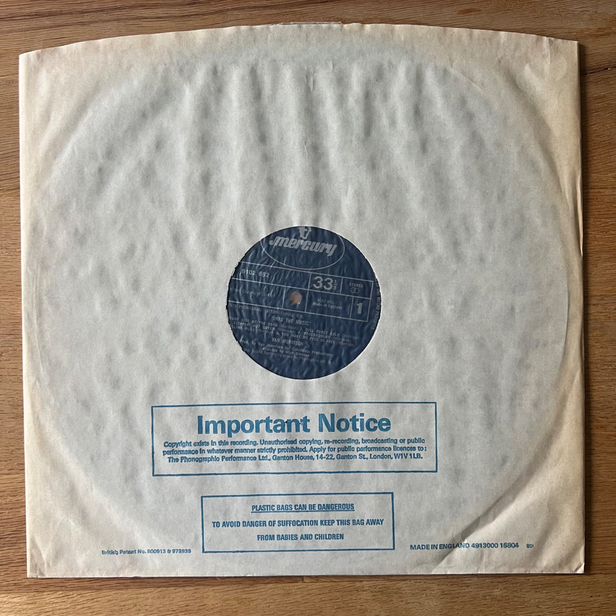 Van Morrison - Into The Music / 1. UK-Press. 1979 - (M-/VG+)