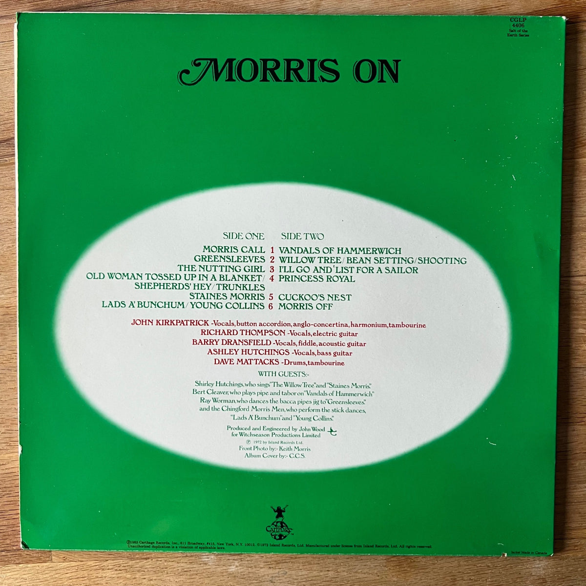 Ashley Hutchings, Richard Thompson..- Morris On / US-Press. 1983 (M-/VG++)