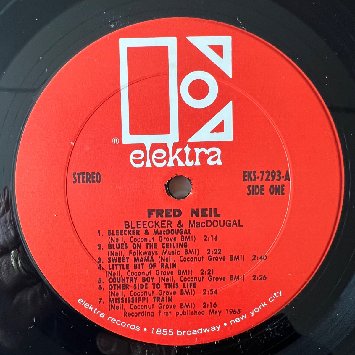 Fred Neil - Bleecker & MacDougal / US-Press. 1969 - (M-/VG+)