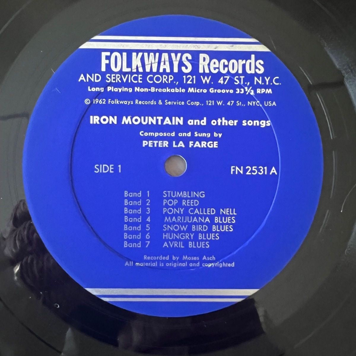 Peter La Farge - Iron Mountain And Other Songs / 1. US-Press. 1962 - (M-/VG++)