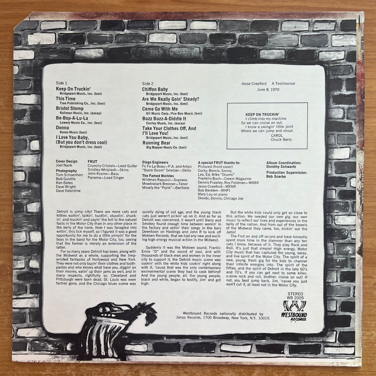 Früt - Keep On Truckin' / 1. US-Press. 1971 - (M-/VG++)