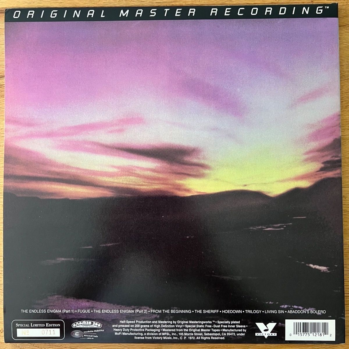 Emerson, Lake & Palmer - Trilogy / Audiophile MFSL 1995 - (Mint)