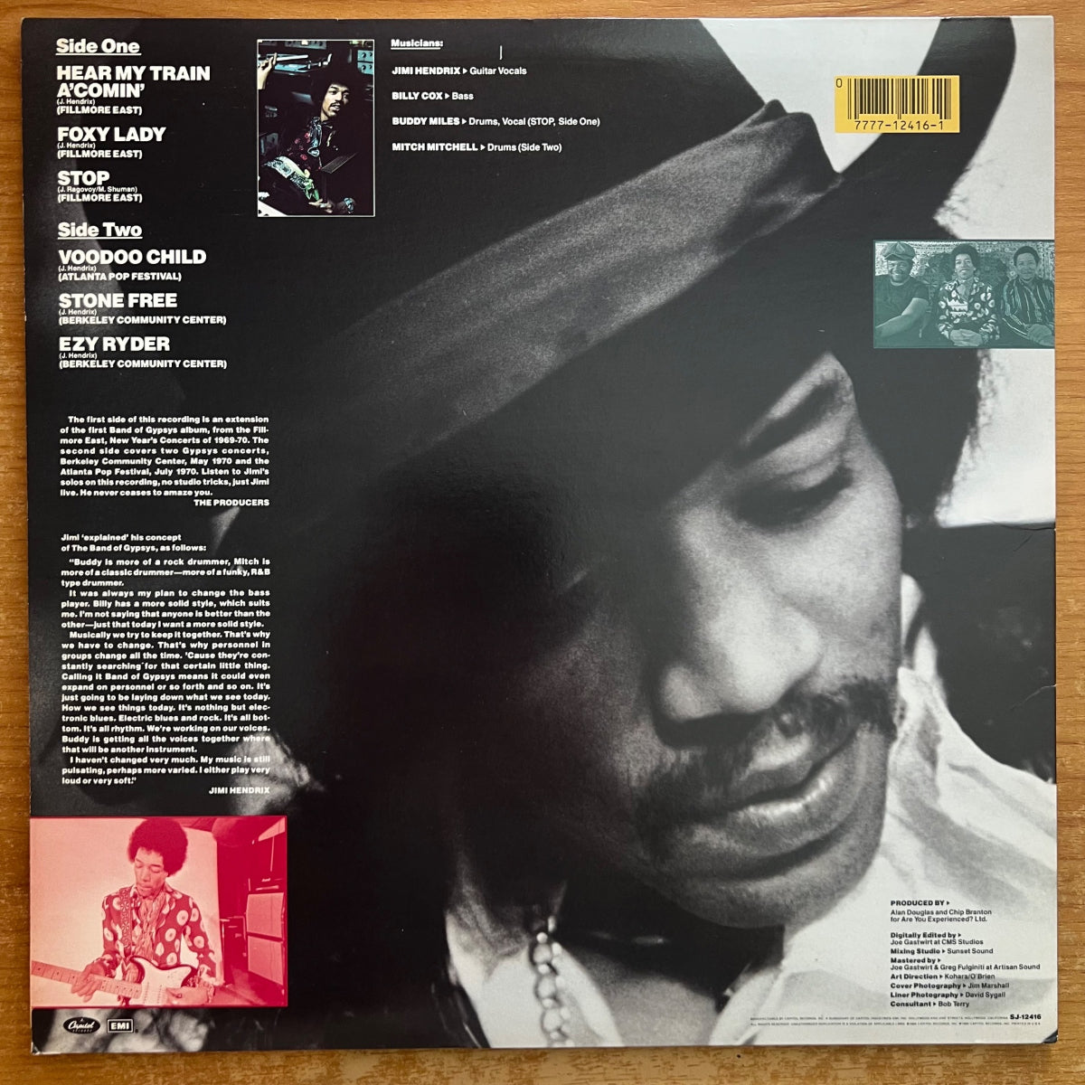 Jimi Hendrix - Band Of Gypsys 2 / 1. US-Press. 1986 - (M-/M-)
