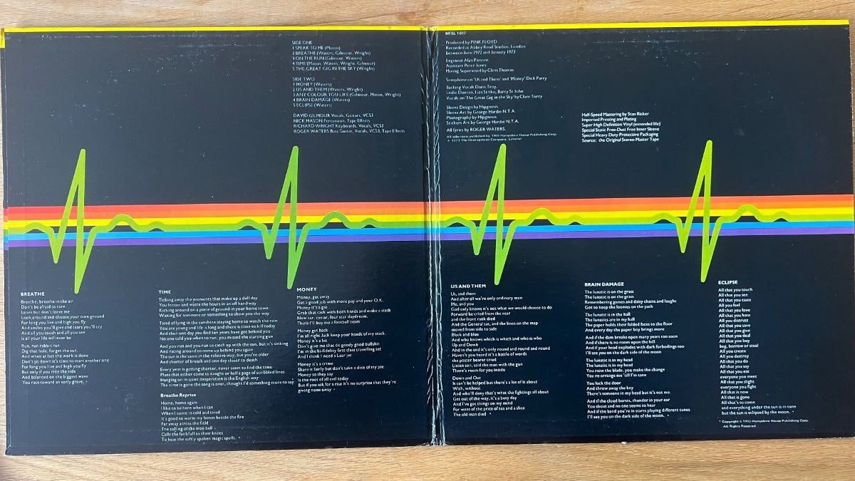 Pink Floyd - Dark Side Of The Moon / Audioph. MFSL 1979