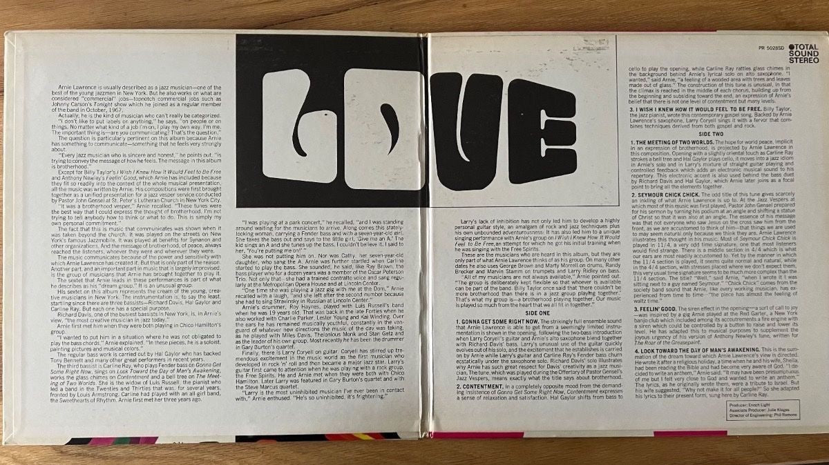 Arnie Lawrence - Look Toward Dream / US-Promo 1968 - (M-/VG+)