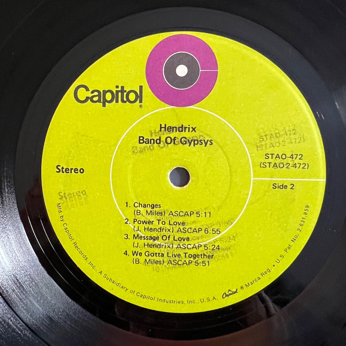 Jimi Hendrix - Band Of Gipses / 1. US-Press. 1970 - (VG++/VG)