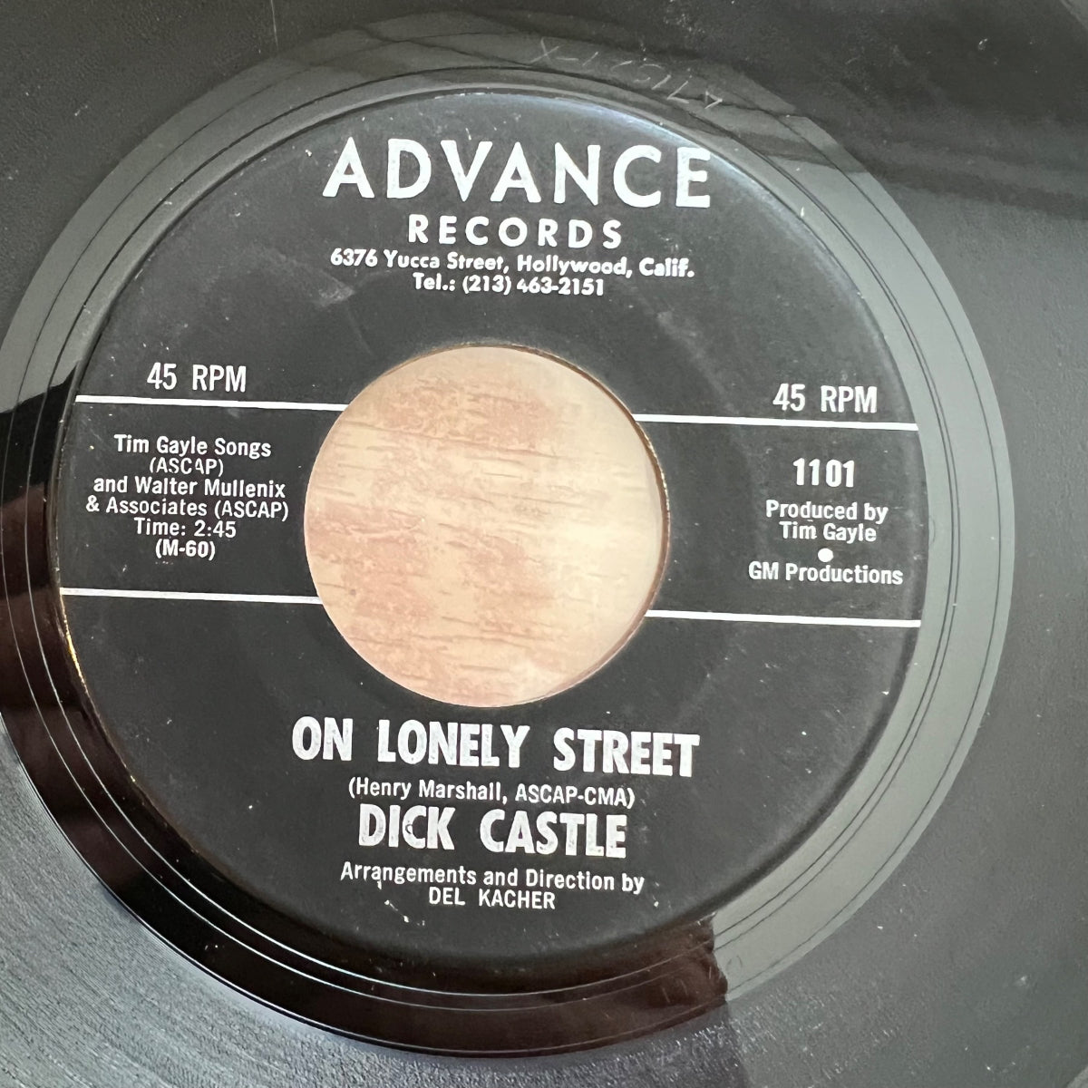 Dick Castle - If I Hurt All Over / 1. US-Press. 1967 - (VG++/Neutral)