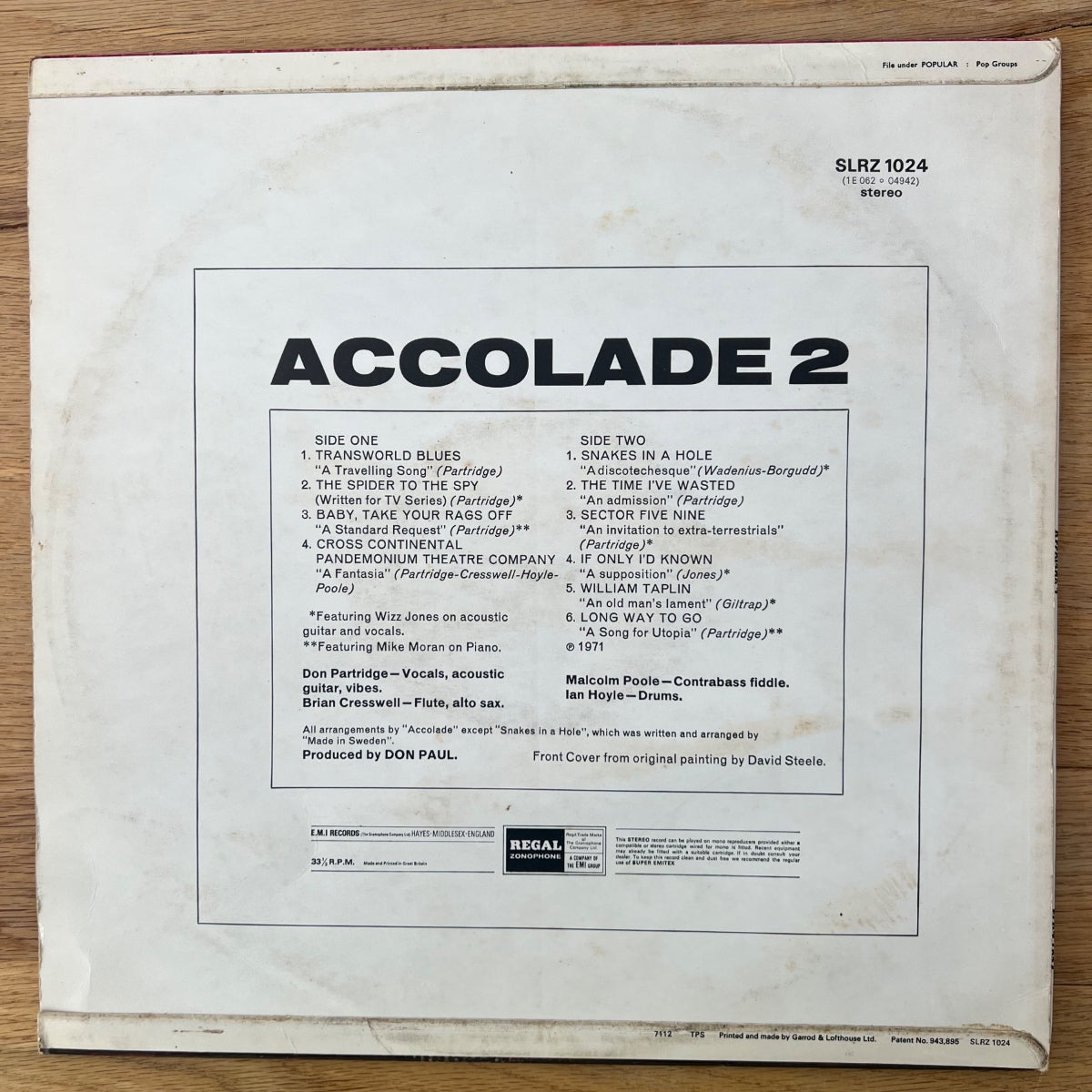 Accolade - Accolade 2 / 1. UK-Press. 1971 - (VG++/VG+)