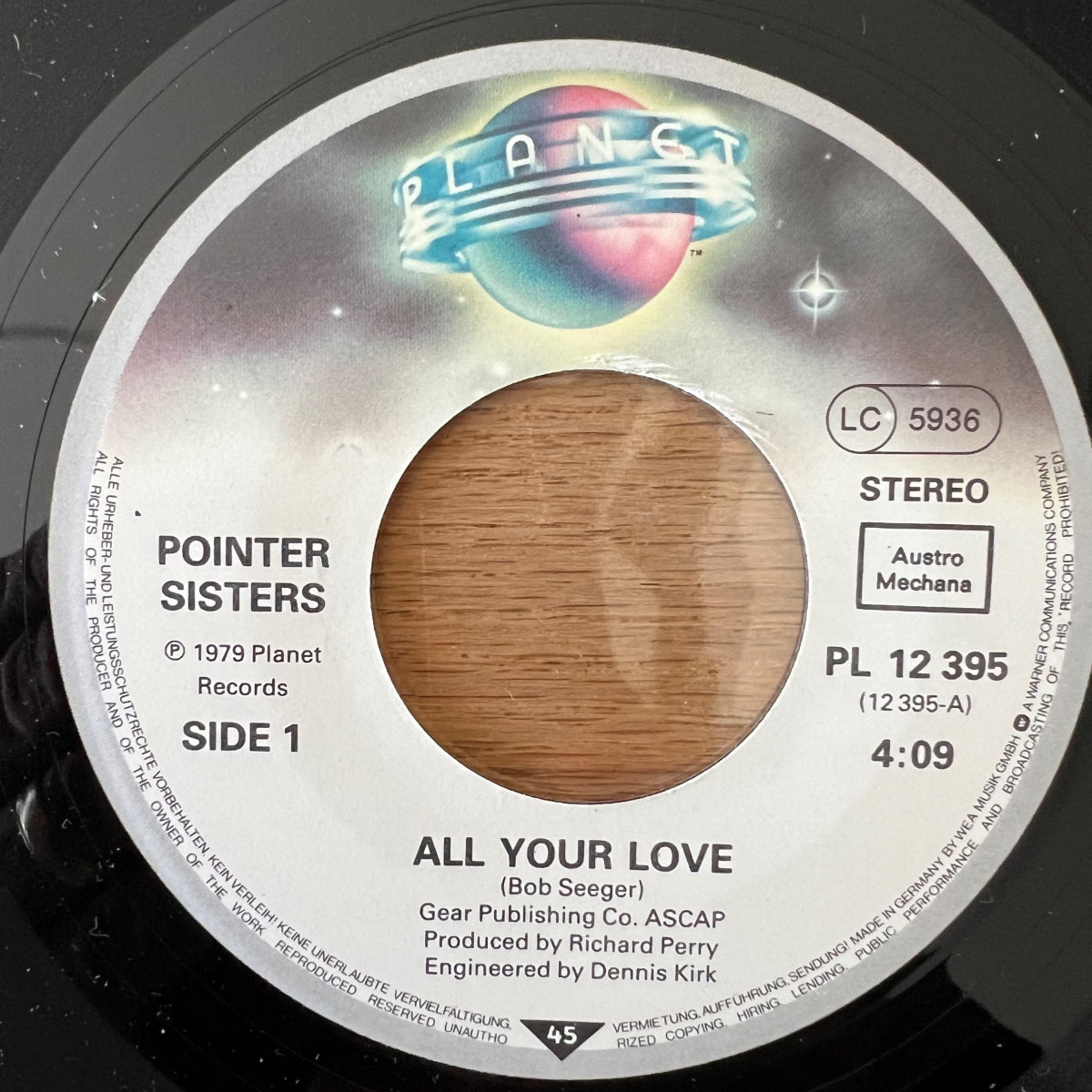 Pointer Sisters - All Your Love / 1. D-Press. 1979 - (M-/VG++)