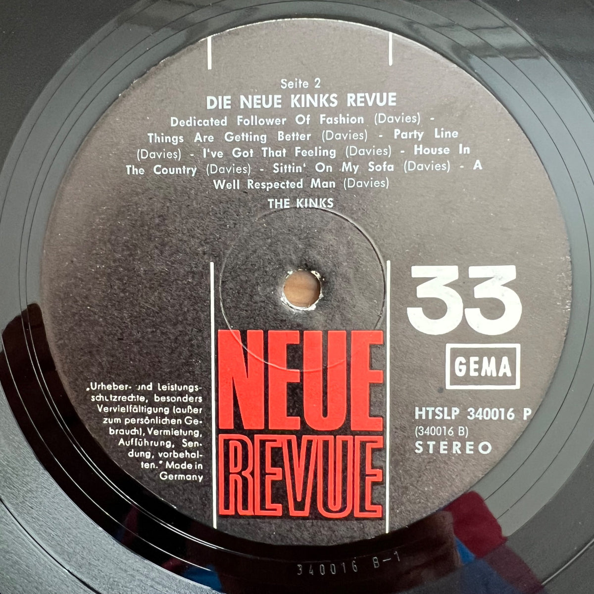 Kinks - Die Neue Kink Revue / 1. D-Press. 1967 - (VG++/VG++)