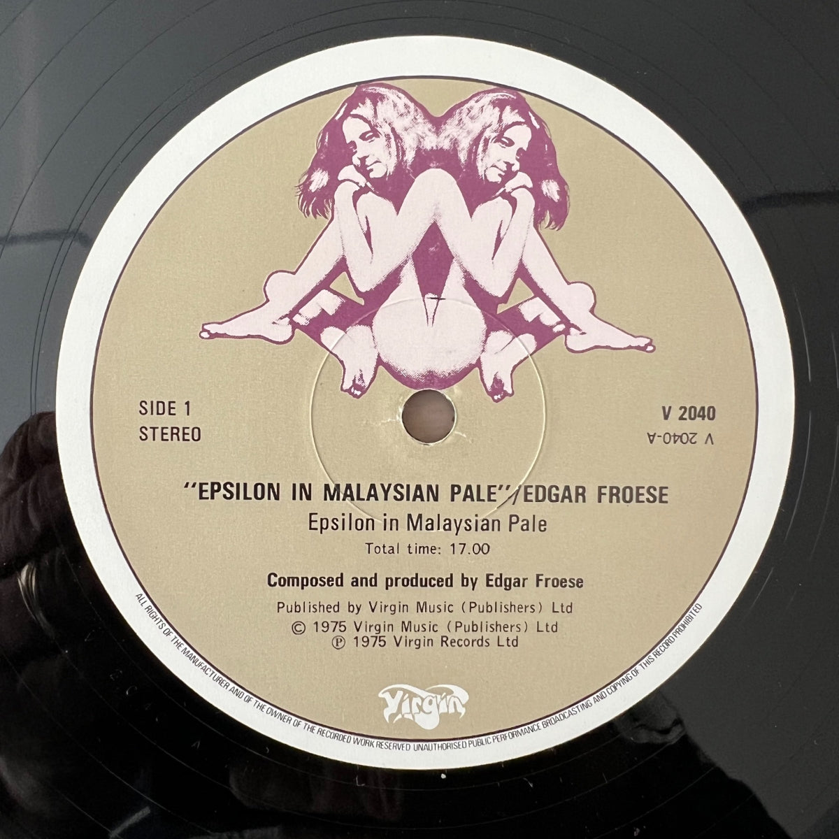 Edgar Froese - Epsilon In Malaysian Pale / 1. UK-Press. 1975 - (M-/M-)