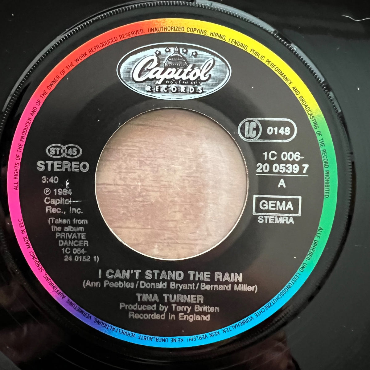 Tina Turner - I Can't Stand The Rain / 1. EU-Press. 1985 - (M-/VG++)
