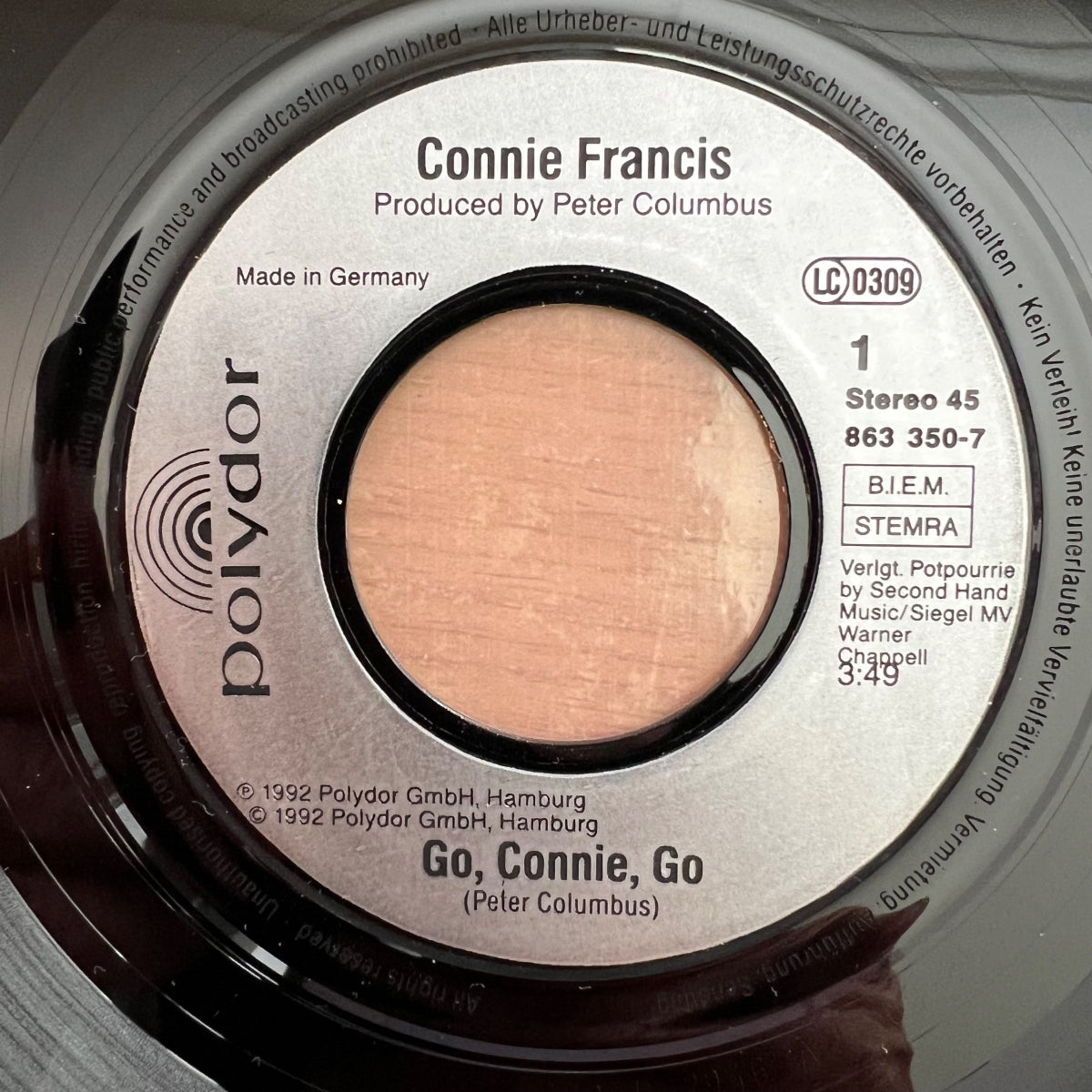 Connie Francis - Go, Connie, Go / D-Press. 1992 - (M-/M-)