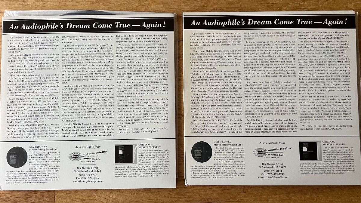 Ella Fitzgerald & Louis Armstrong - Ella & Louis Again / Audiophile MFSL 1996 - (Mint / Mint)