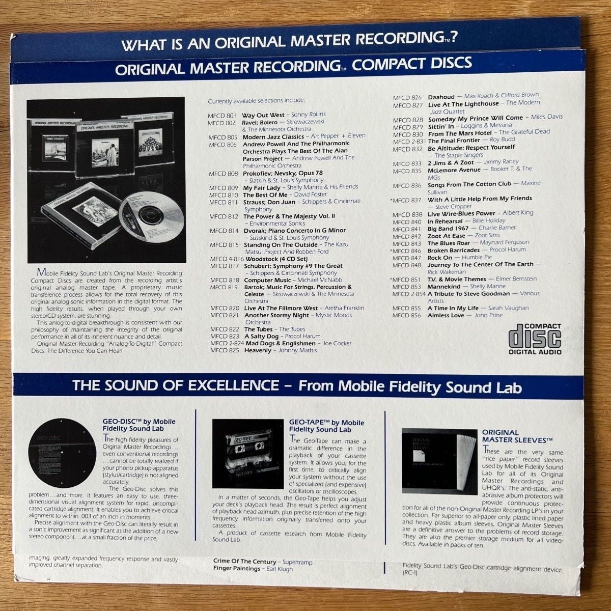 Jethro Tull - Thick As A Brick // Audiophile MFSL 1985 - (M-/M-)