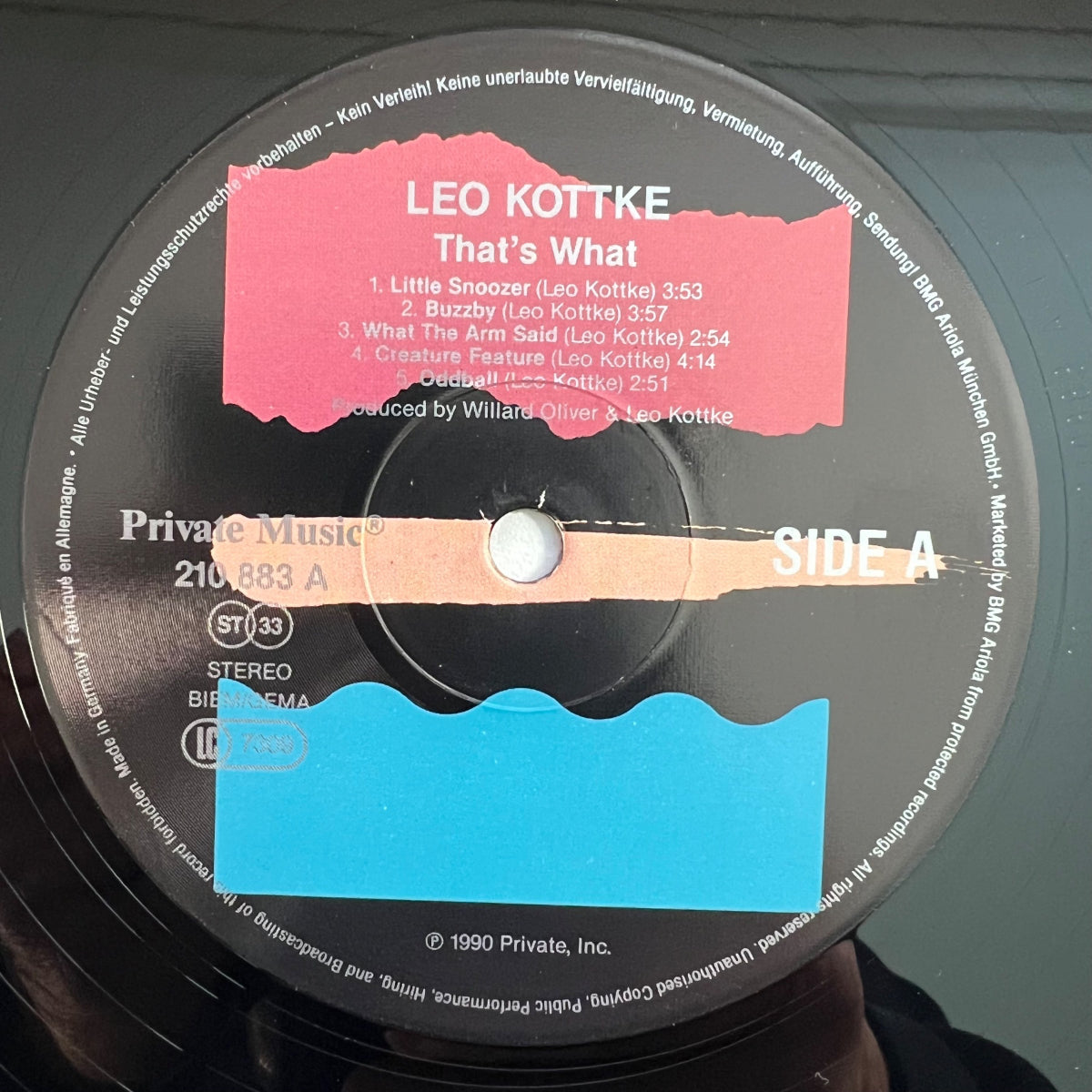 Leo Kottke - That's What / 1. D-Press. 1990 - (M-/M-)
