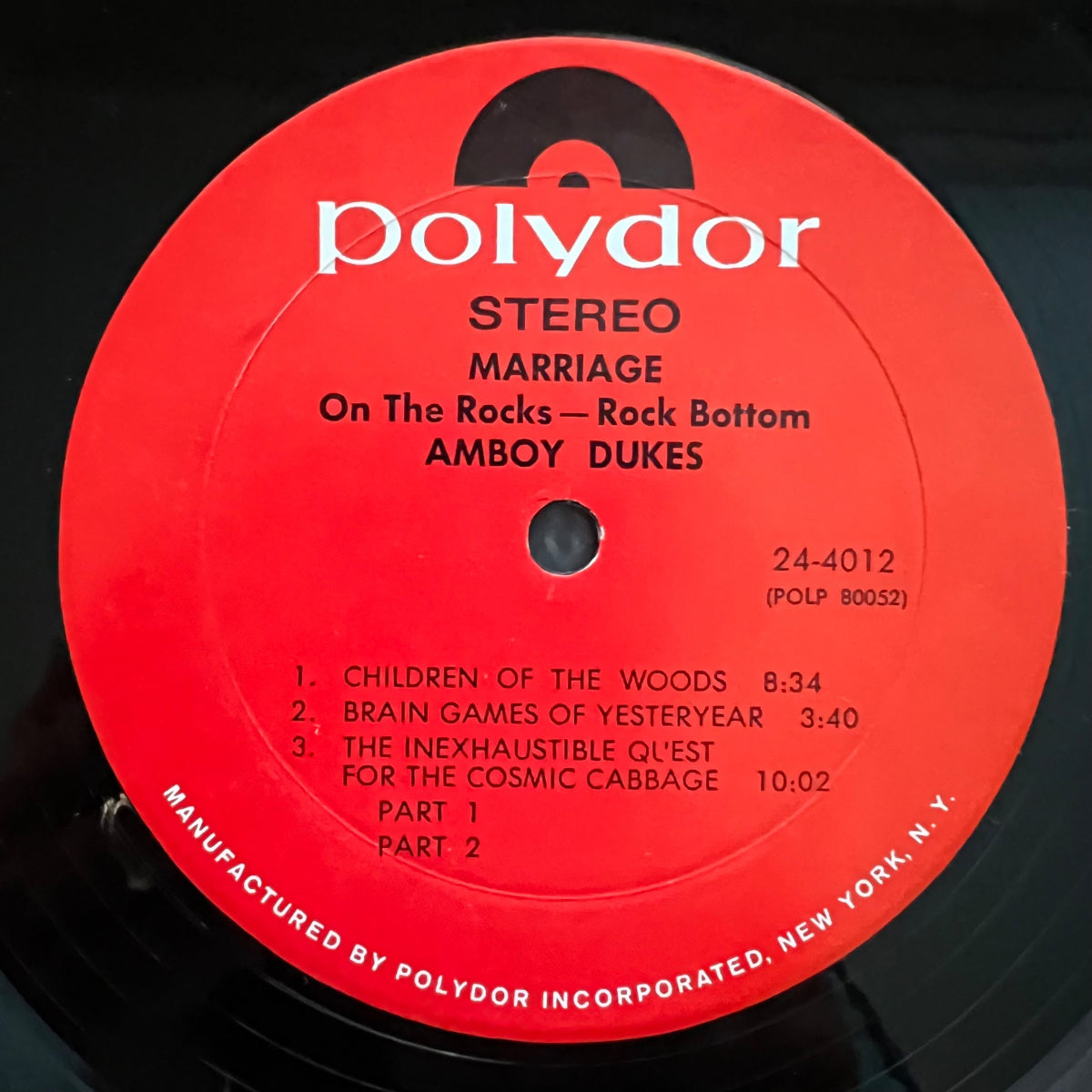 Amboy Dukes - Marriage On The Rocks / 1. US-Press. 1970 - (M-/VG)