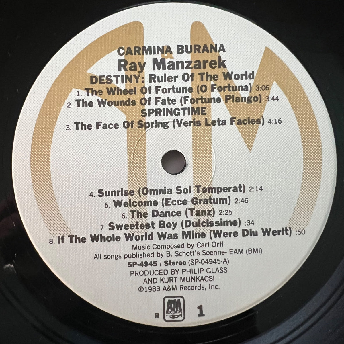Ray Manzarek - Carmina Burana / 1. US-Press. 1983 - (M-/M-)