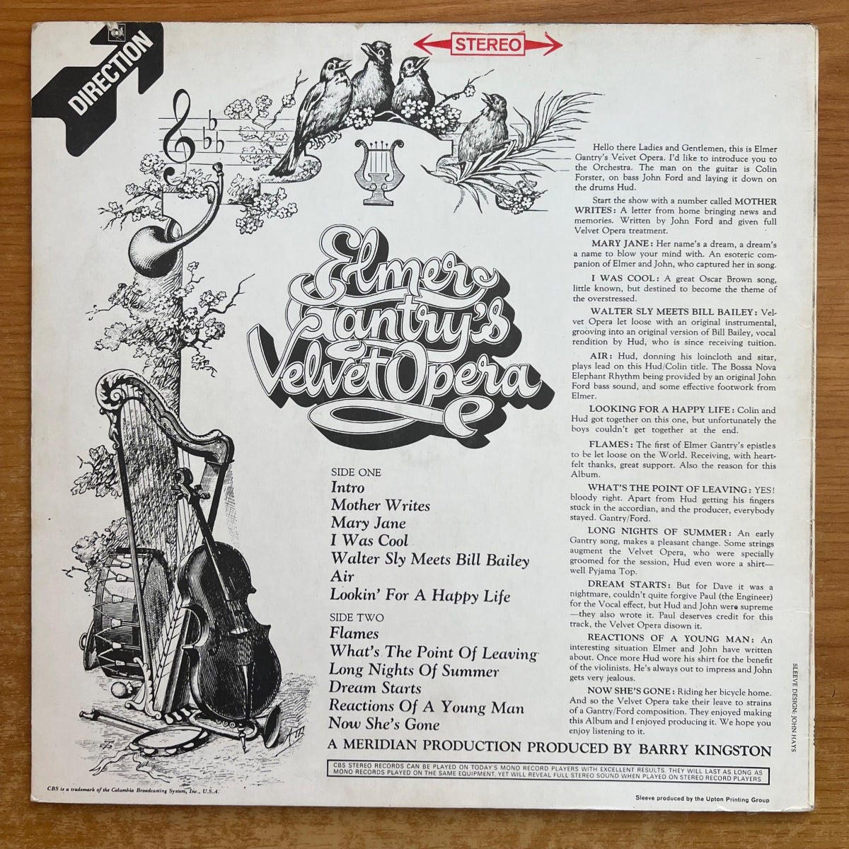 Elmer Gantry's Velvet Opera - Same / 1. UK-Press. 1968 - (M-/M-)