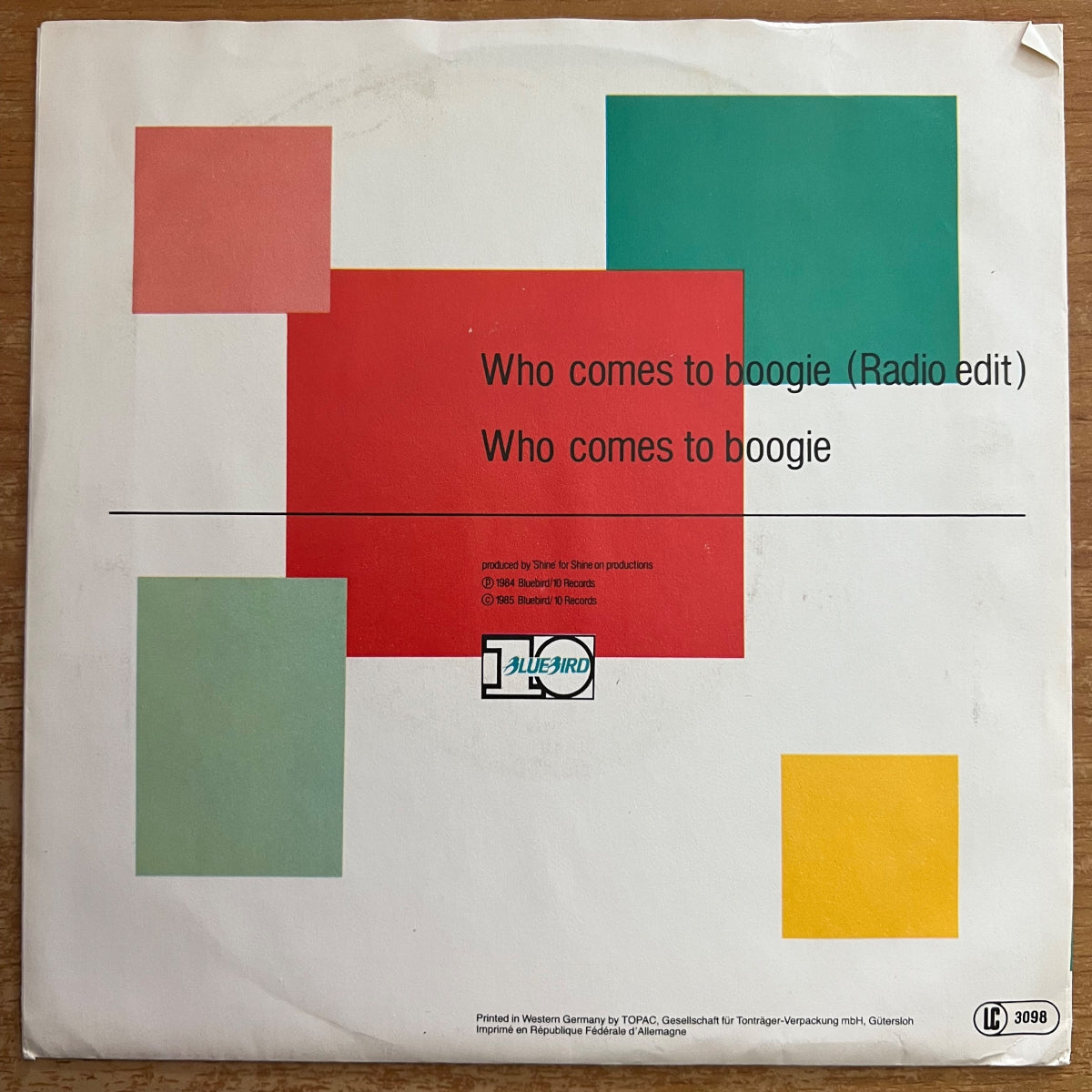 Little Benny & The Masters - Who Comes To Boogie / 1. EU-Press. 1985 - (VG++/VG++)
