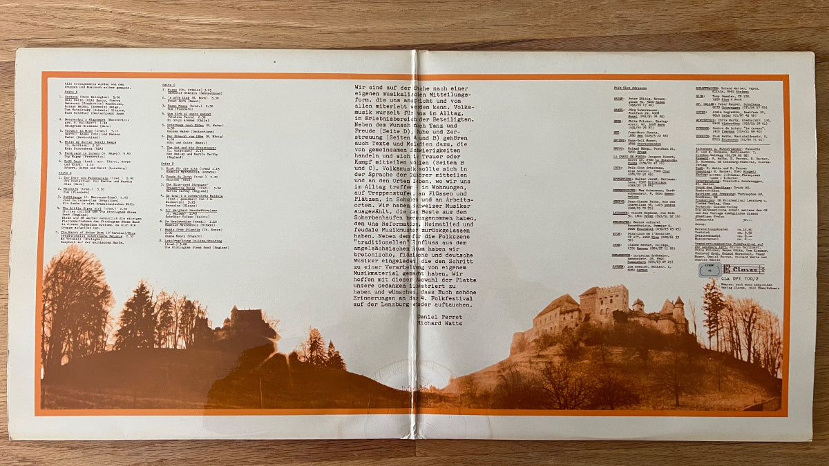 Various - 4. Folk-Festival Auf Der Lenzburg / 2 LP - 1. Swiss-Press. 1975 - (M-/VG+)