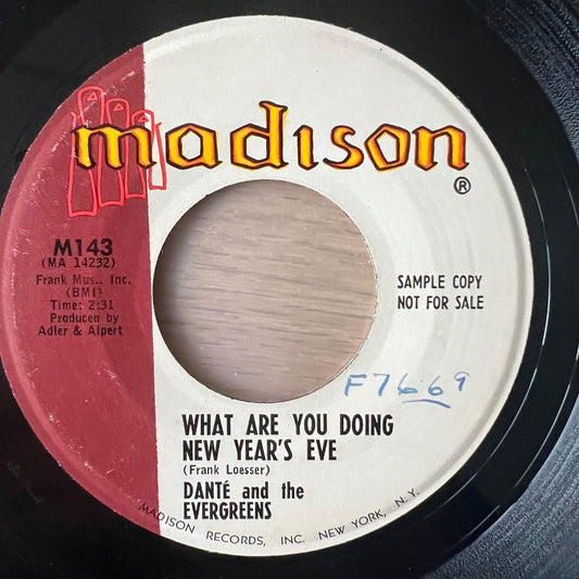 Danté & The Evergreens - Yeah Baby / US-Promo 1960 - (VG+/Neutral)