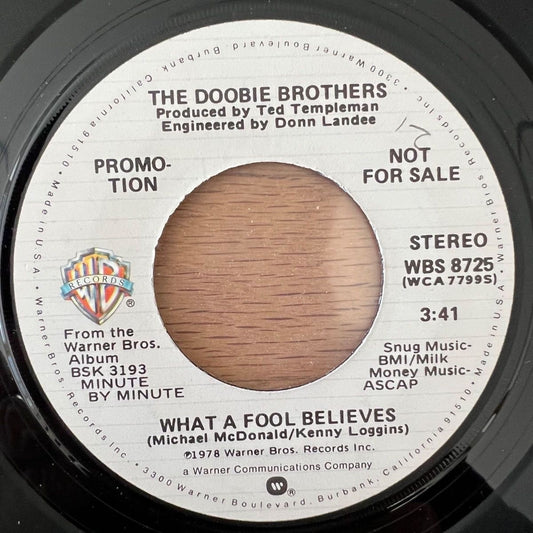 Doobie Brothers - What A Fool Believes / US Promo 1978 - (VG++/Neutral)