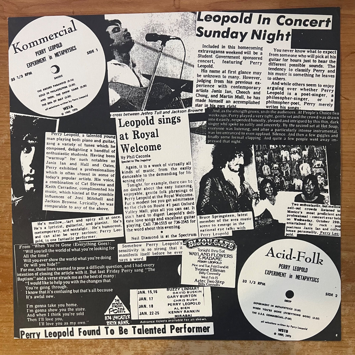 Perry Leopold - Experiment In Metaphysics / UK-Press. 1995 - (M-/VG++)