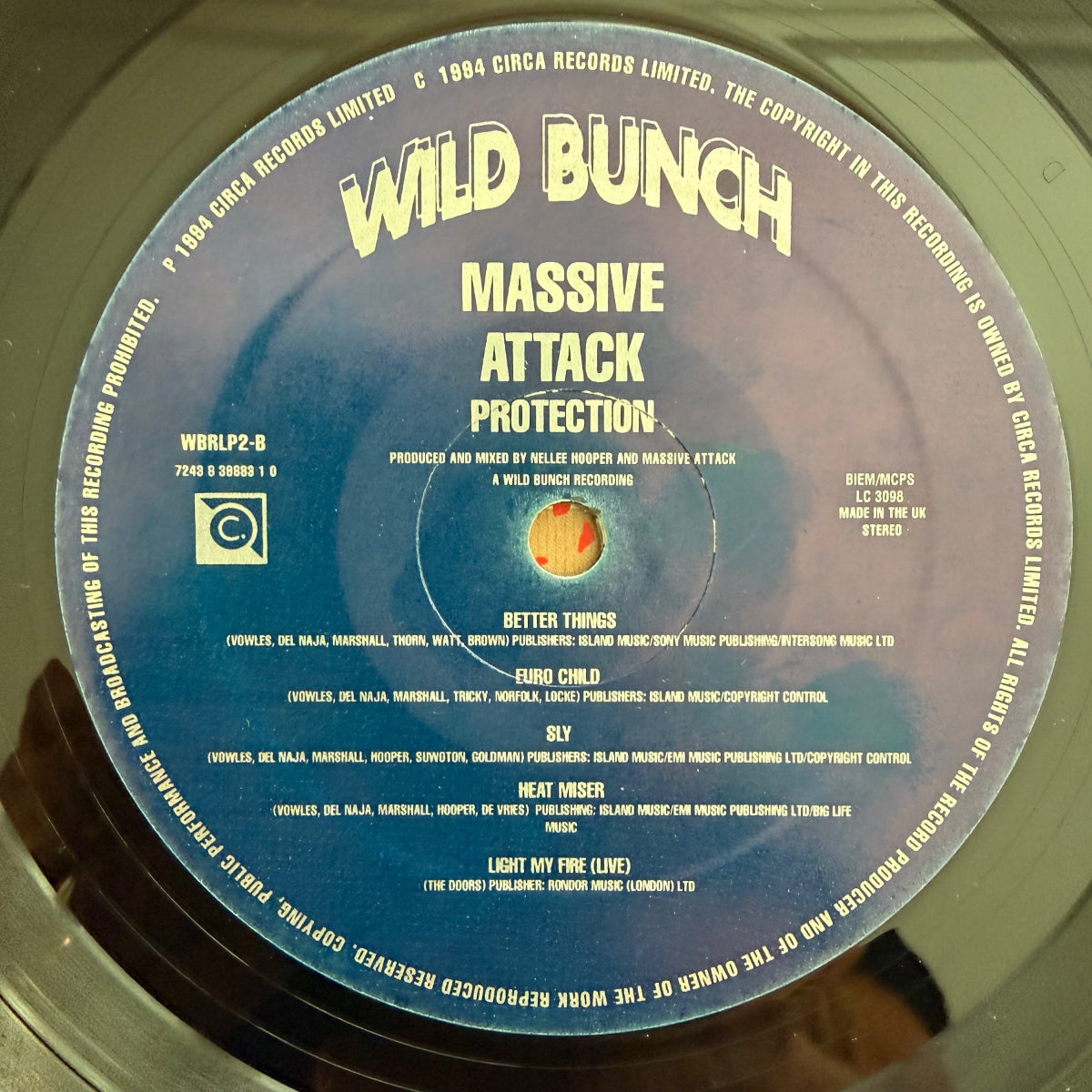 Massive Attack - Protection / 1. EU-Press. 1994 - (M-/Mint)