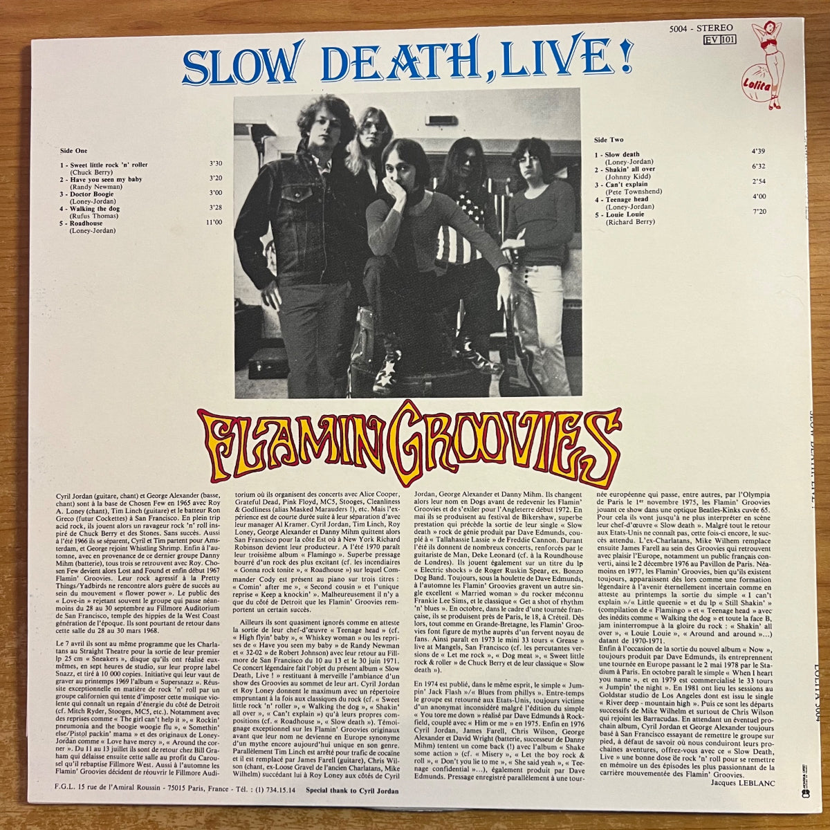 Flamin Groovies - Slow Death, Live! / 1. France-Press. 1983