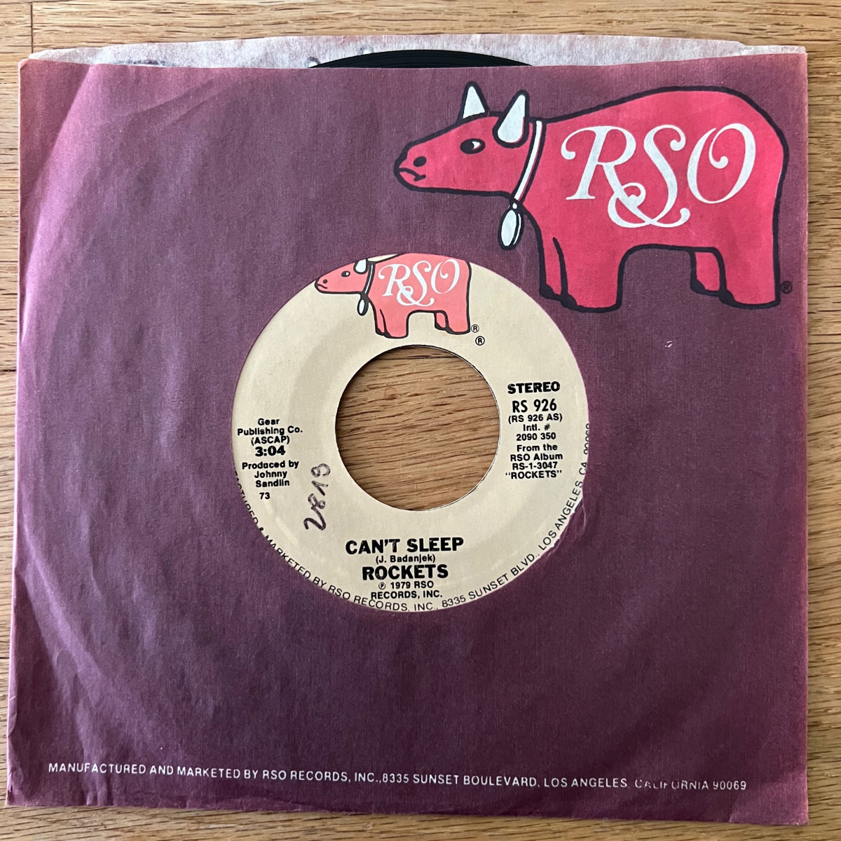 Rockets - Can't Sleep 7 1. US-Press. 1979 - (M-/VG+)