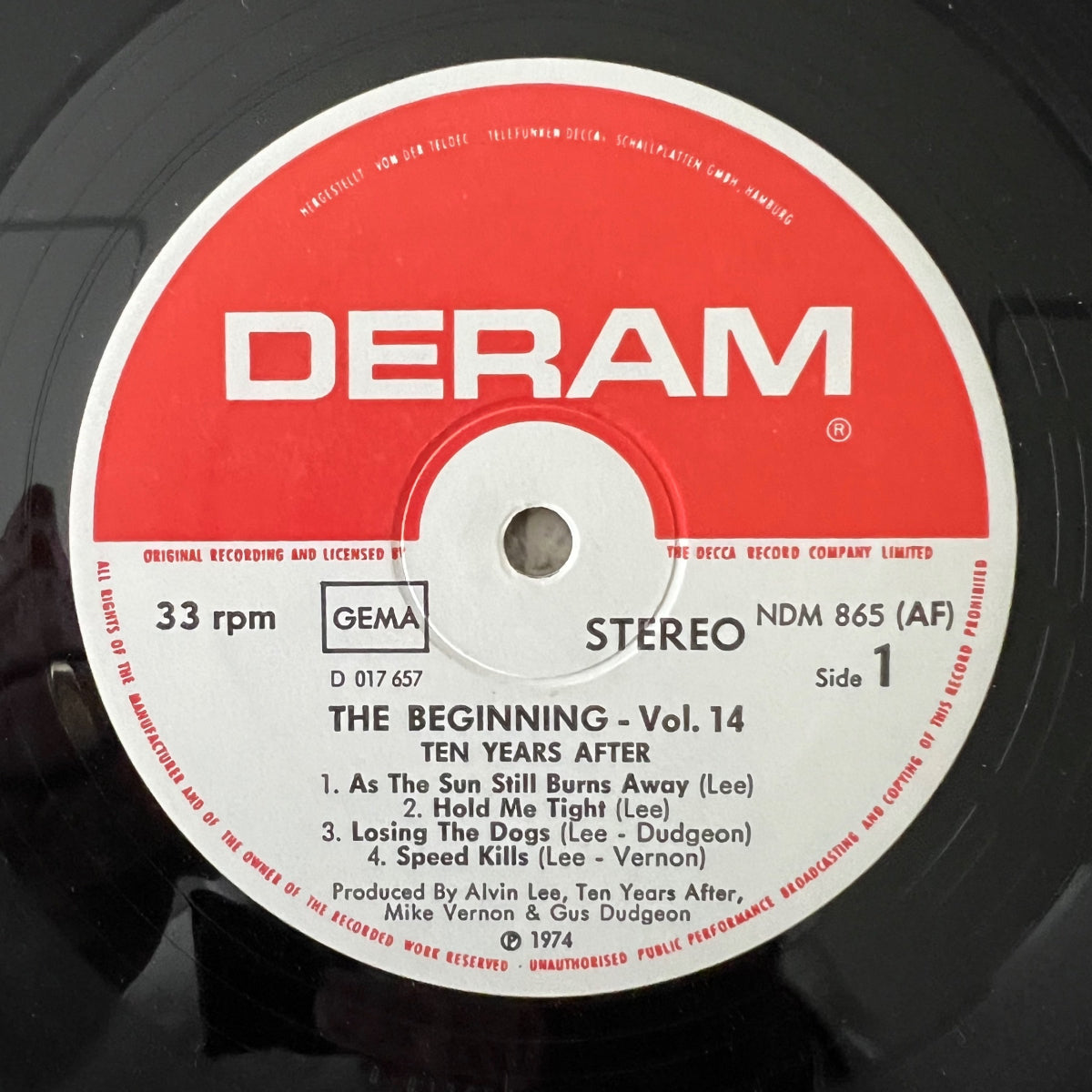 Ten Years After - The Beginning Vol. 14 / 1. D-Press. 1974 - (M-/VG++)