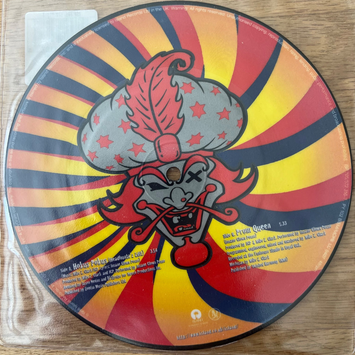 Insane Clown Posse - Hokus Pokus / Picture Disc - 1. UK 1998 - (Mint/M-)