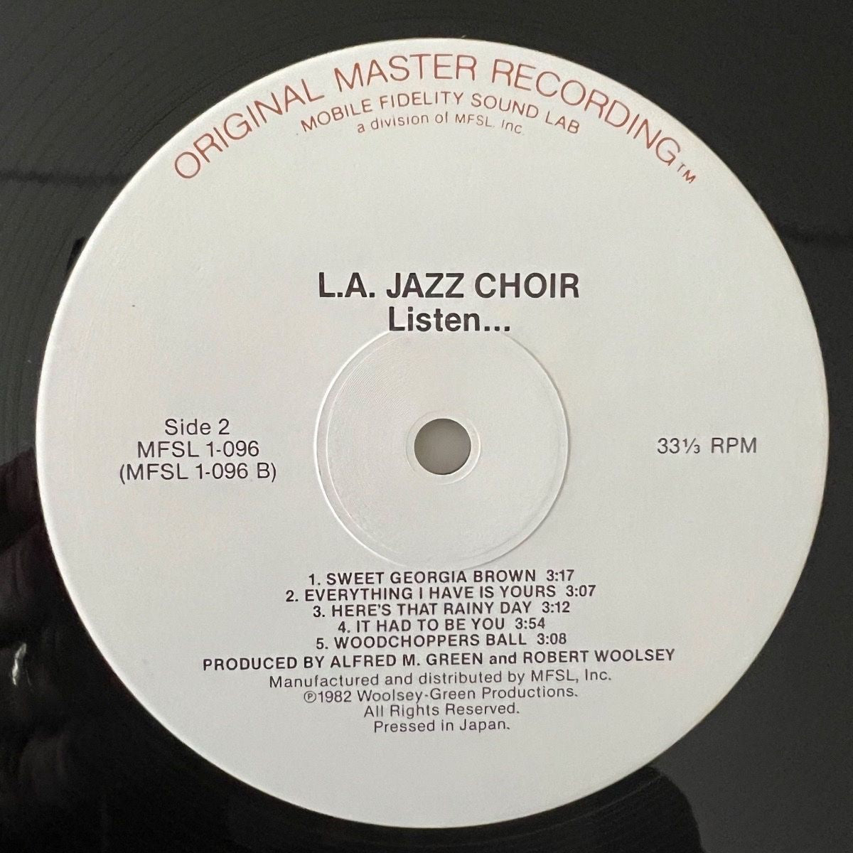 L.A. Jazz Choir - Listen / Audiophile MFSL-Press. 1983 - (M-/VG+)