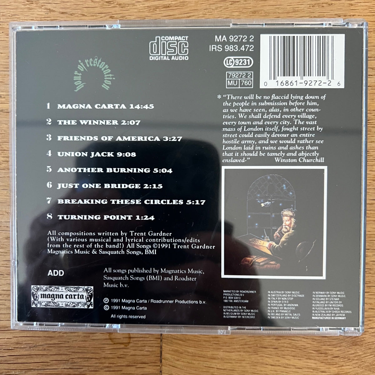 Magellan - Hour Of Restoration / CD - 1. EU-Press. 1991 - (VG++/M-)